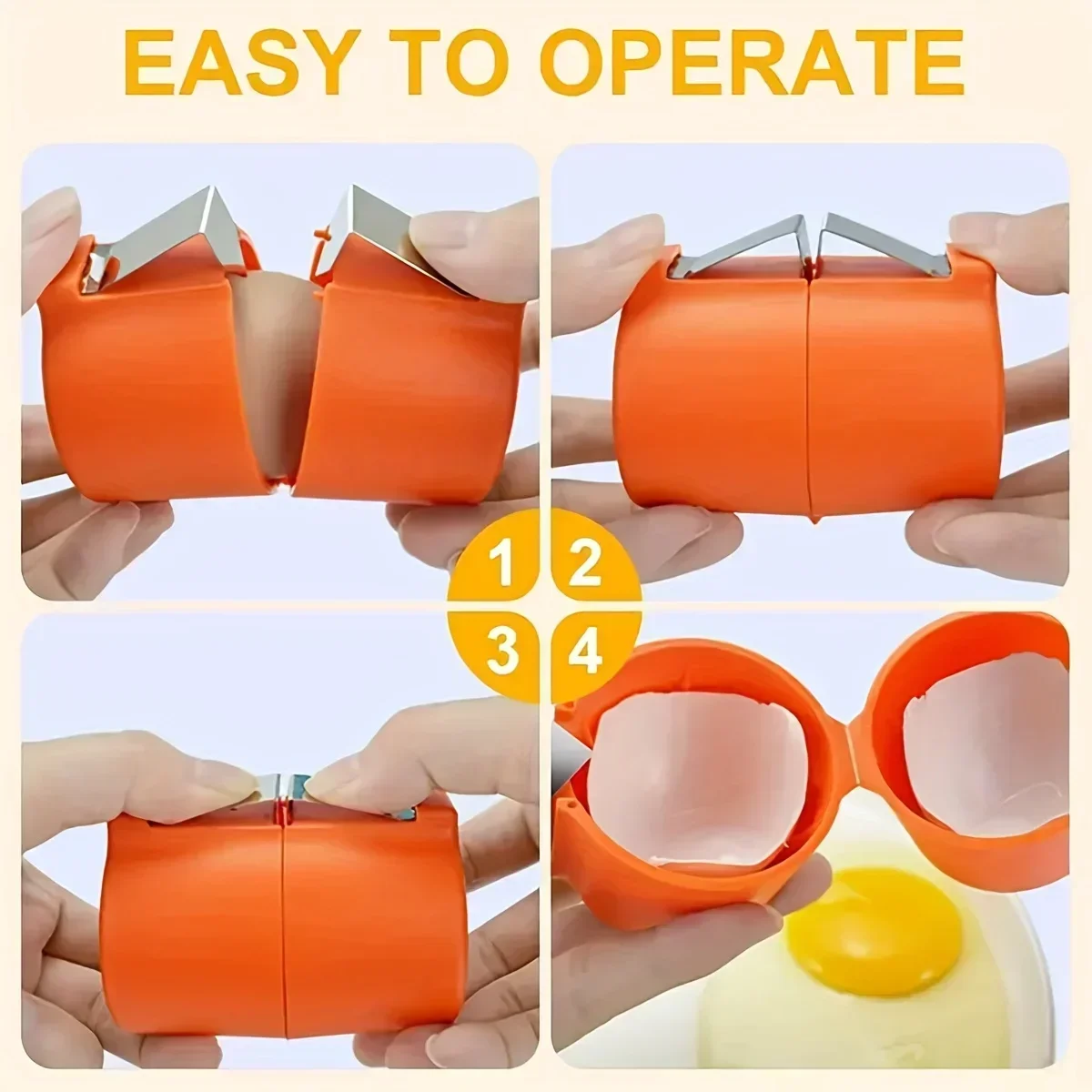 Egg Separator Tool - 1/3 pièces-nouvelle ouvre-coquille d'oeuf presse séparateur