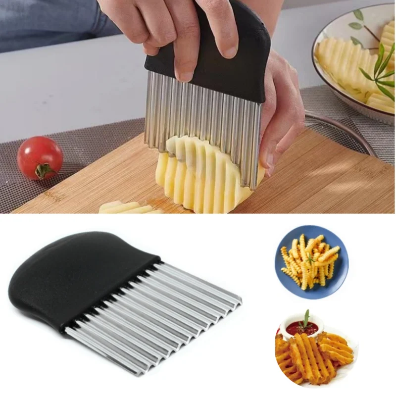 Kitchen Gadgets Dropshipping - Coupe-pommes de terre en acier inoxydable,