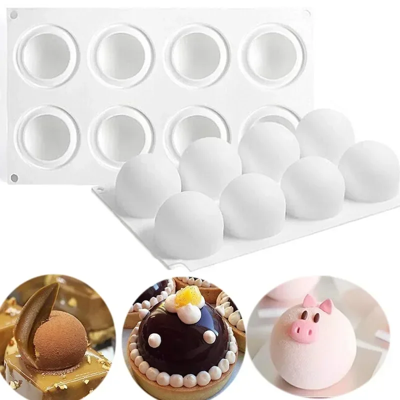 Quality Kitchen Gadgets - Moule sphère 3D en Silicone pour