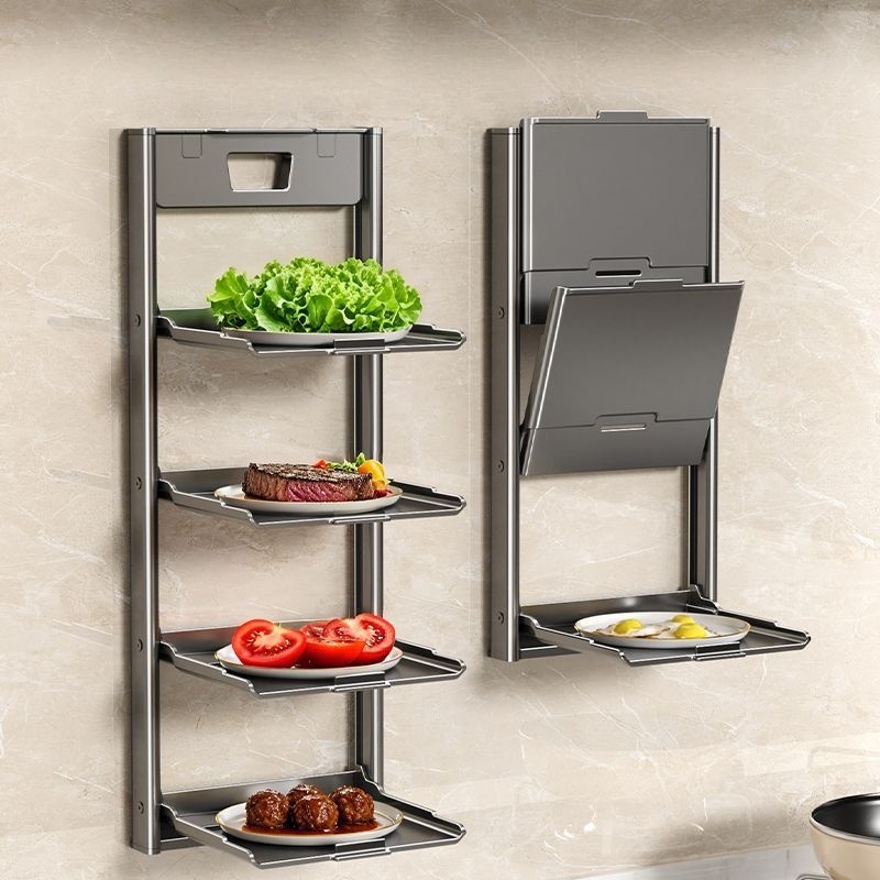 Kitchen Gadgets Rack Storage - Étagère de rangement murale pliable à