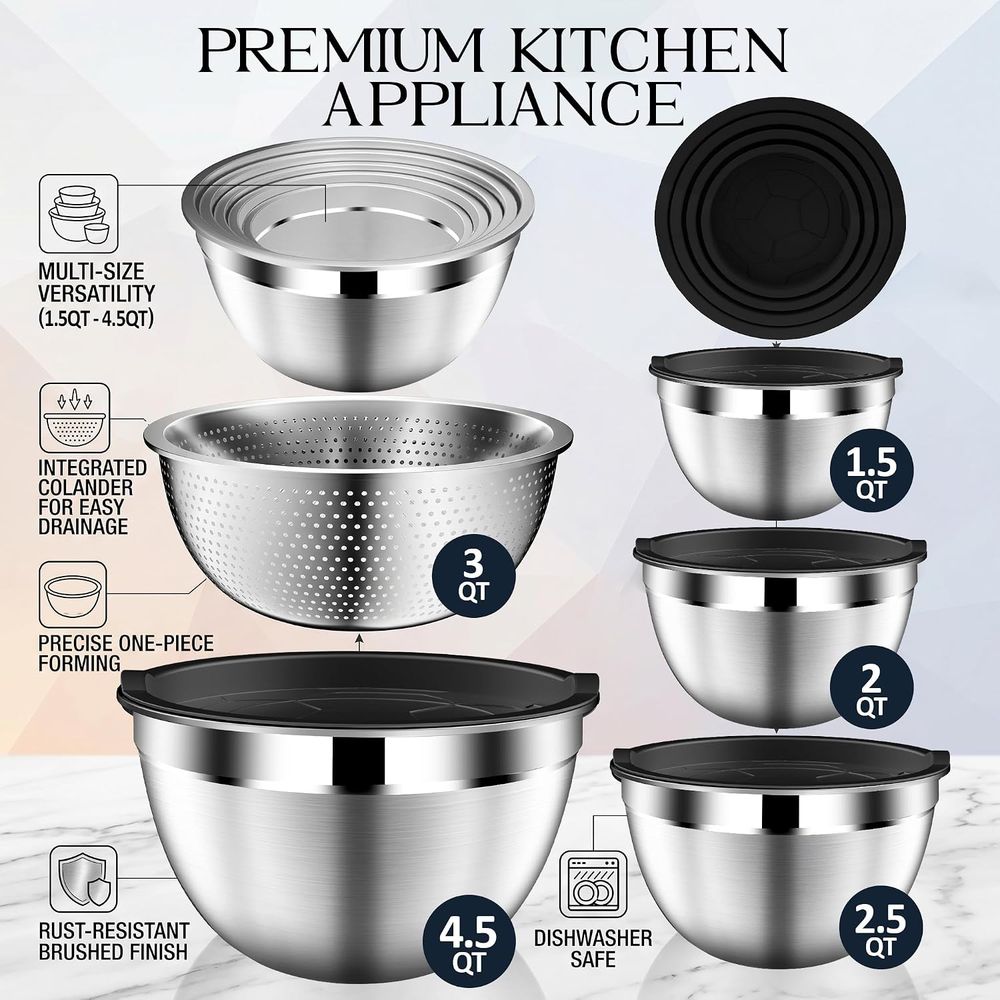 Ensemble de bols mélangeurs av - Stainless Steel Strainer avis et prix