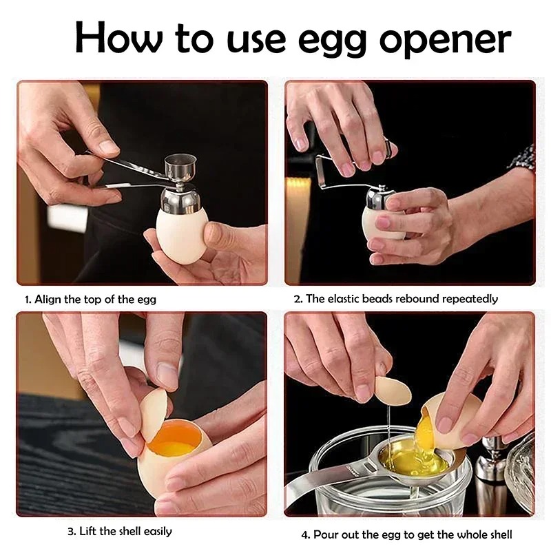 Ouvre-œuf en acier inoxydable, - Egg Separator Tool avis et prix
