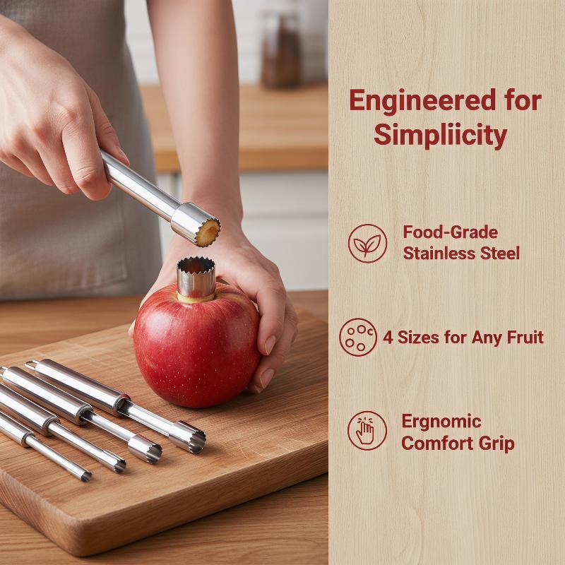 Lot de 4 dénoyauteurs de fruit - Kitchen Gadgets And Tools avis et prix