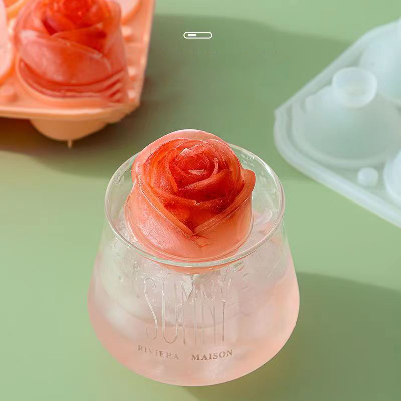 Moules à glace Rose 3D, 4 trou - Quality Kitchen Gadgets avis et prix